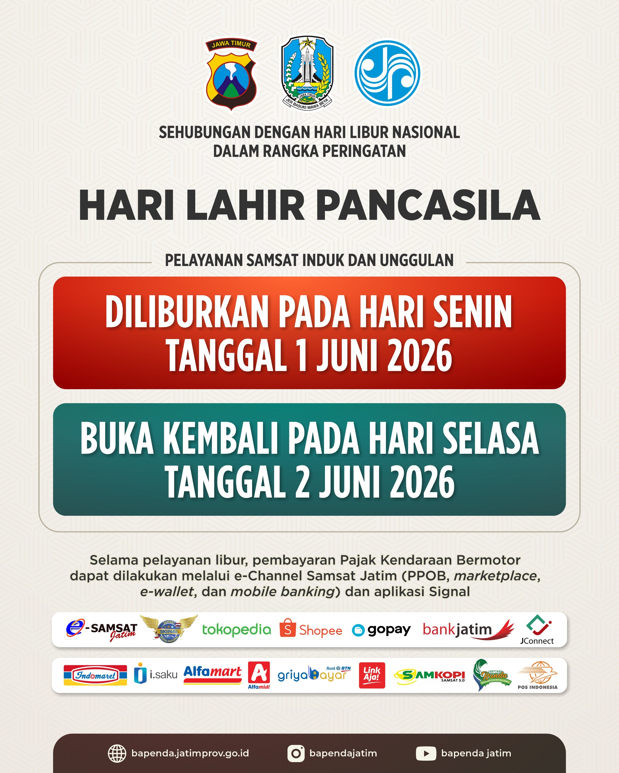 Gambar 📢 PENGUMUMAN LIBUR LAYANAN SAMSAT